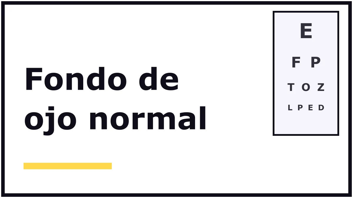 Portada ilustrada sobre el fondo de ojo normal: el título en letras negras grandes sobre fondo blanco y una tabla de letras para medir la vista, sin personas ni producto