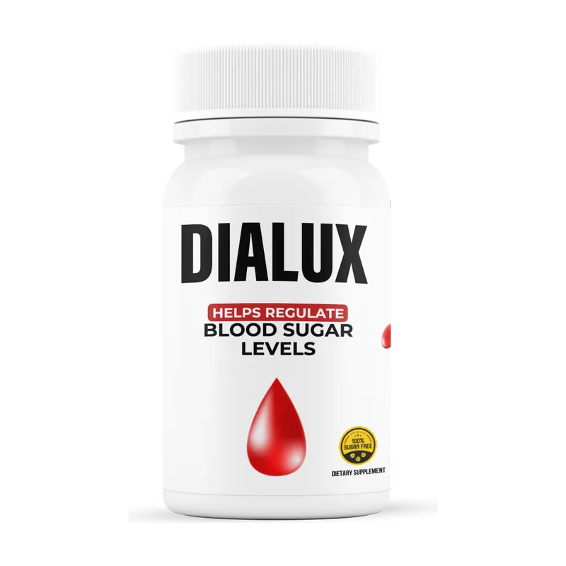 Frasco de Dialux con tapa blanca